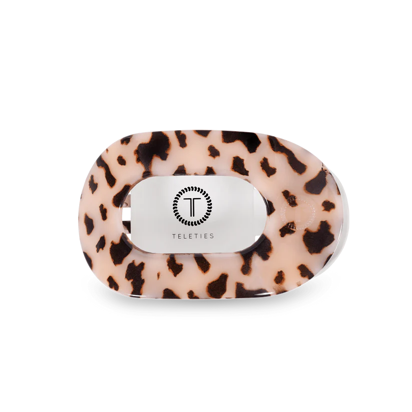 Round Flat Hair Clip | Medium | Blonde Tortoise