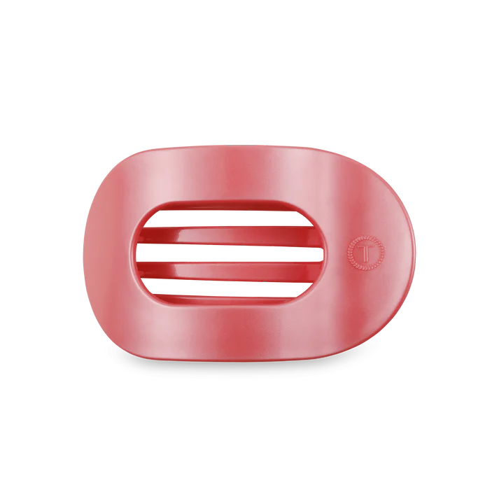 Round Flat Hair Clip | Medium | Calming Coral