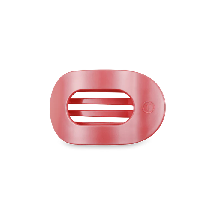 Round Flat Hair Clip | Small | Calming Coral