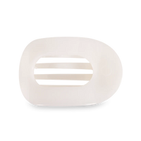 Round Flat Hair Clip | Large | Coconut White