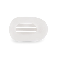 Round Flat Hair Clip | Small | Coconut White