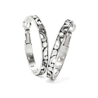 Contempo Medium Hoop Earrings - Silver
