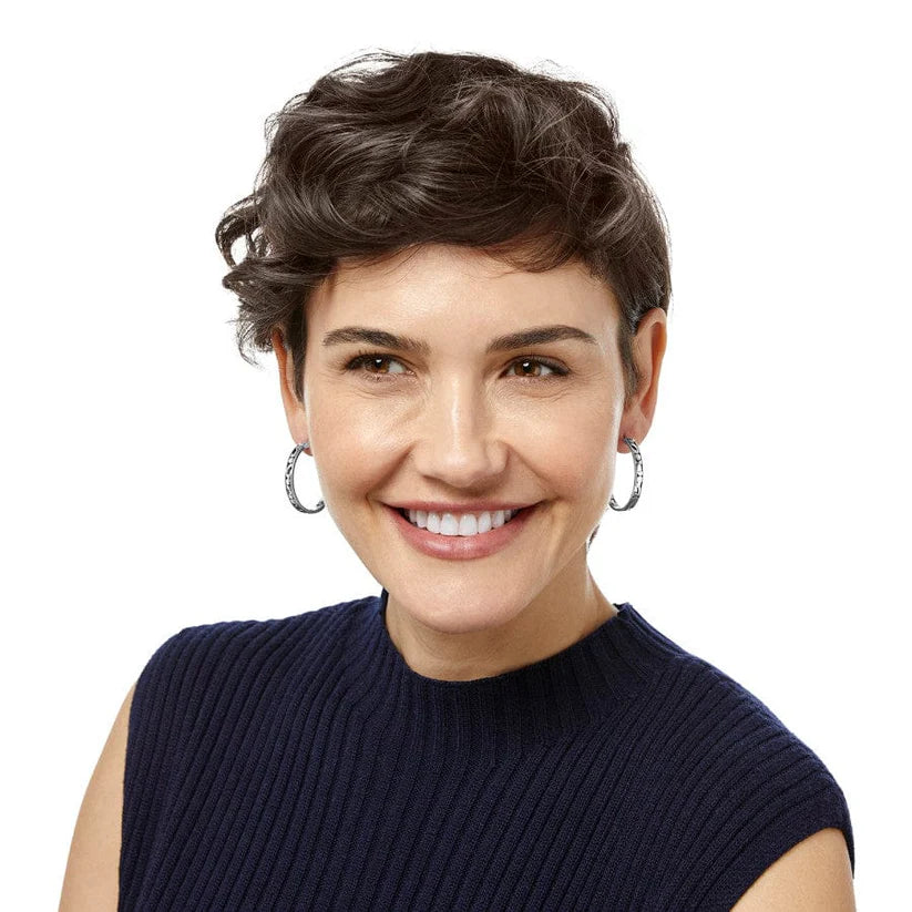 Contempo Medium Hoop Earrings - Silver