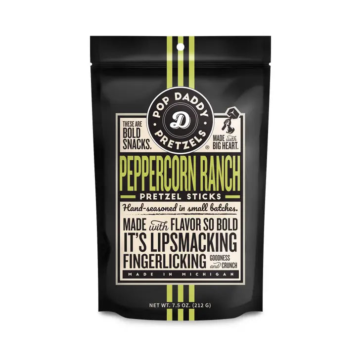 Pop Daddy Snacks - Peppercorn Ranch Seasoned Pretzels 7.5oz