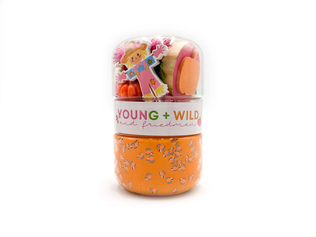 Grab & Go Dough Jar - Pink Pumpkin Patch