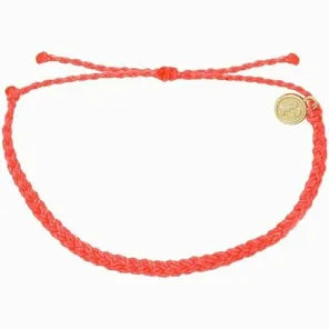 Puravida® Mini Braided Solid Bracelet, Coral