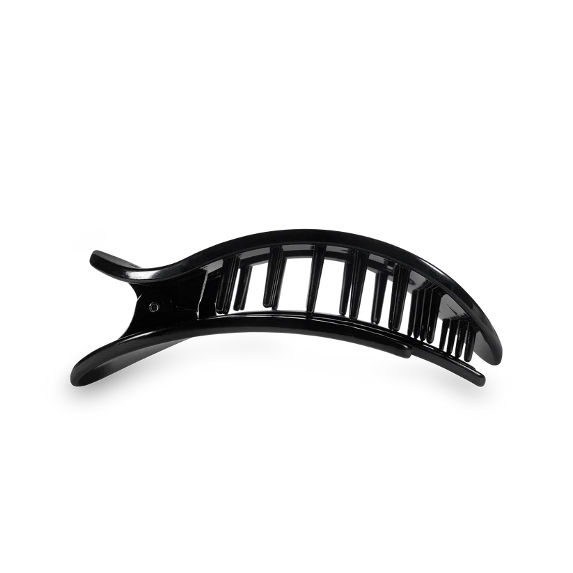 Round Flat Hair Clip | Medium | Jet Black