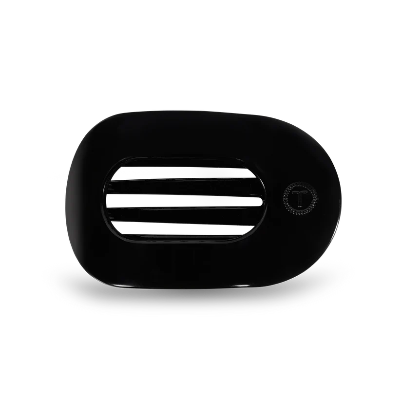 Round Flat Hair Clip | Medium | Jet Black