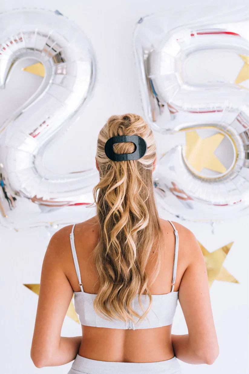 Round Flat Hair Clip | Medium | Midnight Magic