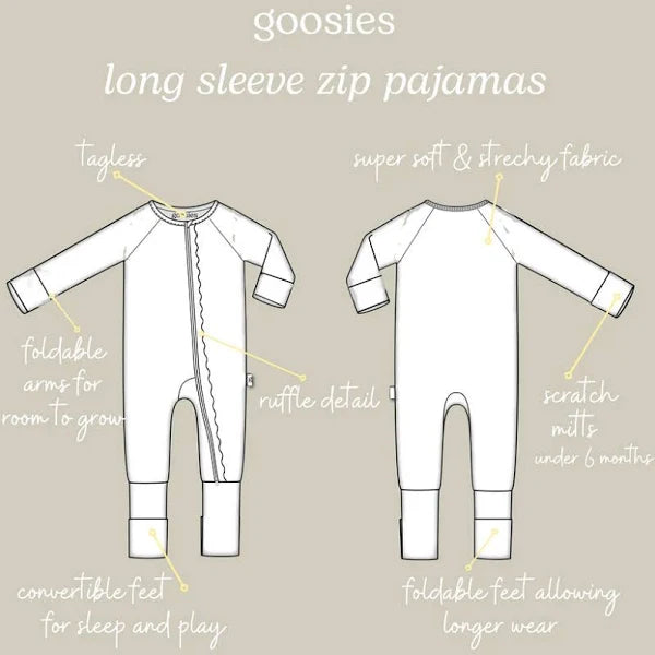 Goosies Zip PJ - Blue Alligator