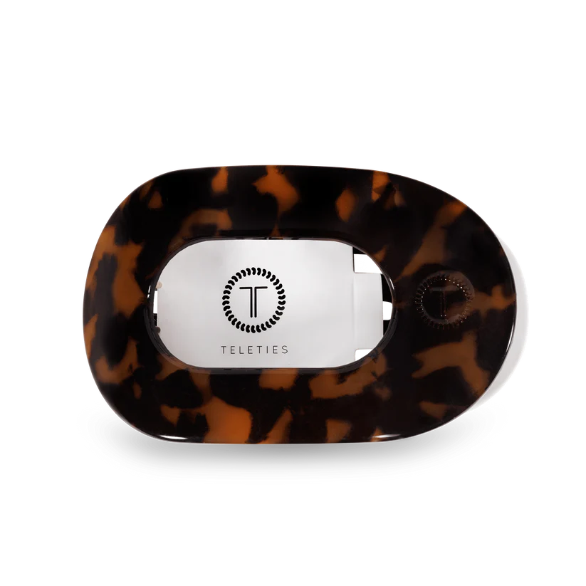Round Flat Hair Clip | Medium | Tortoise