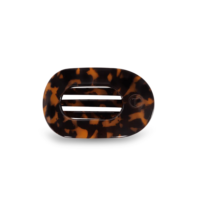 Round Flat Hair Clip | Small | Tortoise