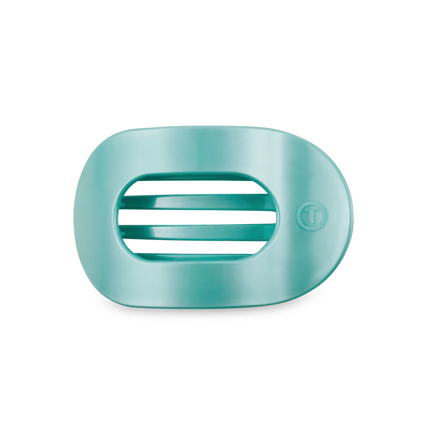 Round Flat Hair Clip | Medium | Totally Turquoise