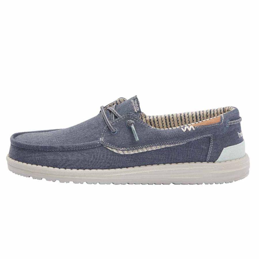 Hey Dude Welsh Chambray - Sea Blue