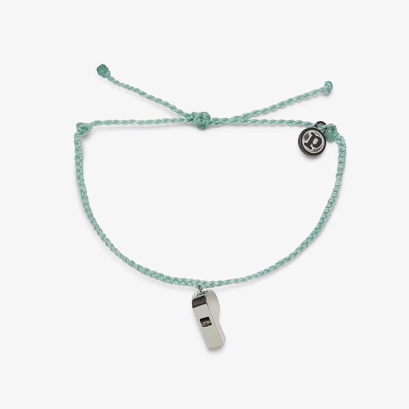Puravida® Whistle Charm Bracelet, Seafoam