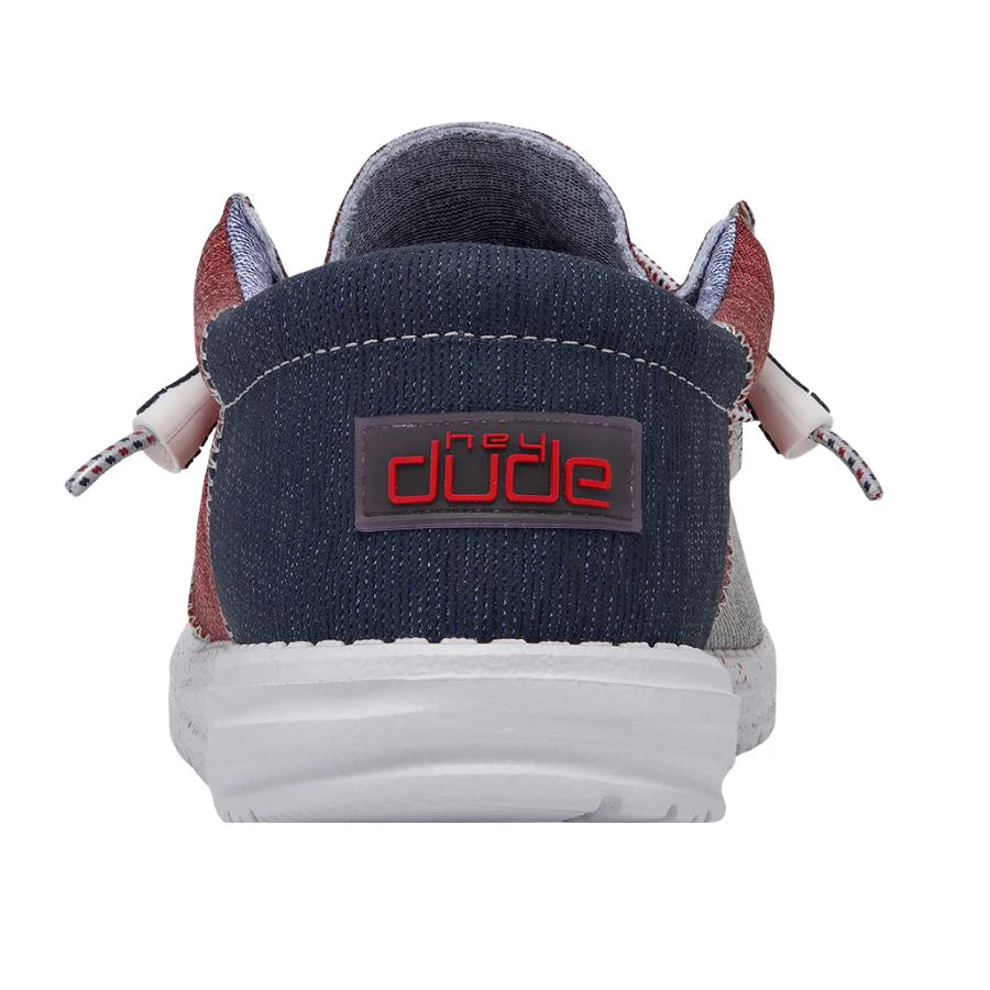 Hey Dude Wally Sox - Tri Fans Red White Blue