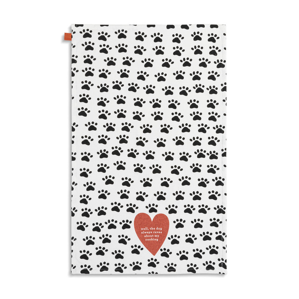 Paw Print Towel & Tasting Spoon Set