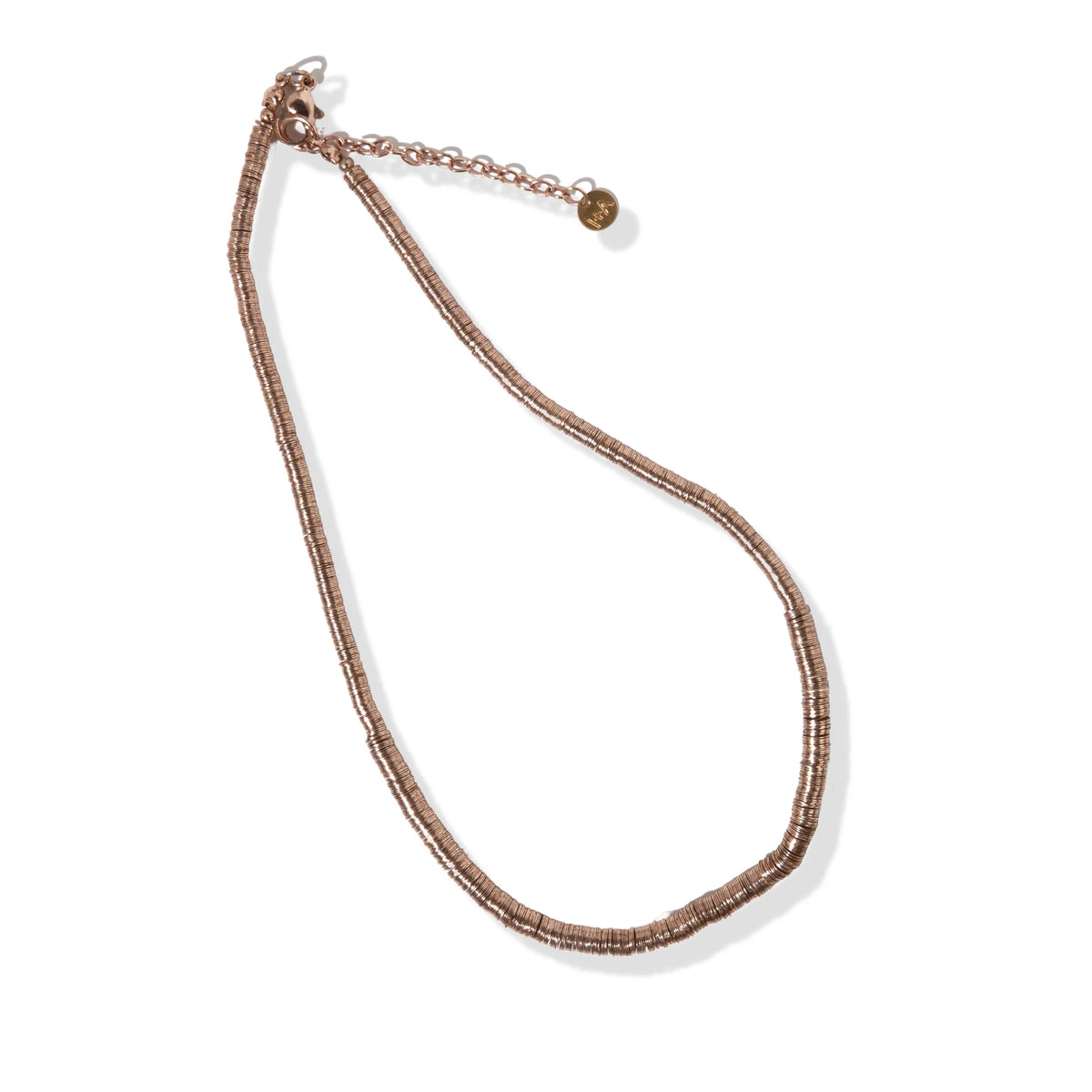 Gold Sequin Necklace 17"