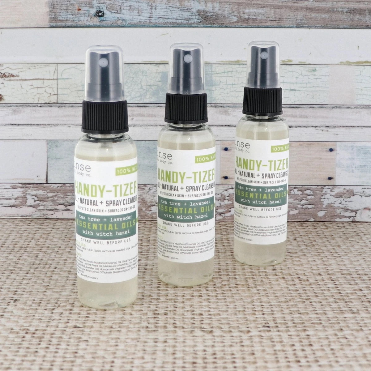 Rinse Tea Tree + Lavender Handy-Tizer