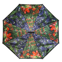 Blue Bonnet Wild Flowers Topsy Turvy Umbrella