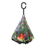 Blue Bonnet Wild Flowers Topsy Turvy Umbrella