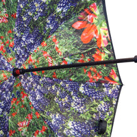Blue Bonnet Wild Flowers Topsy Turvy Umbrella