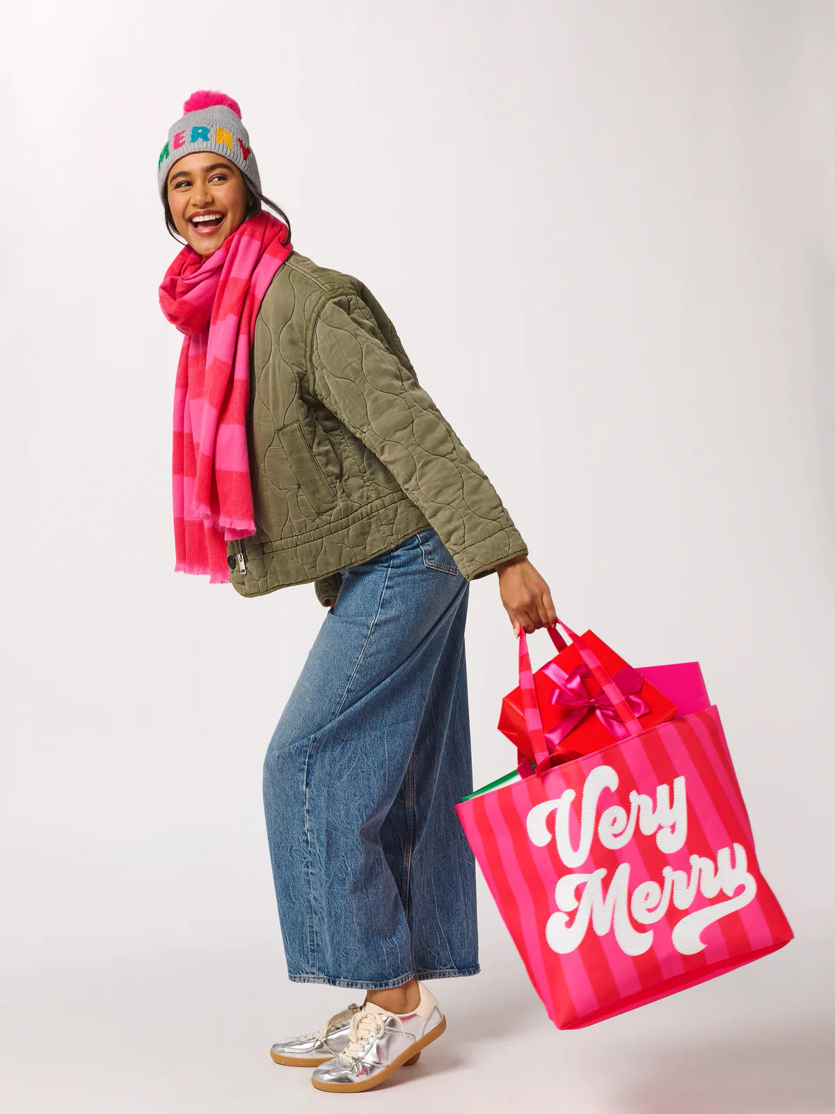 "Very Merry" Gifting Tote - Red