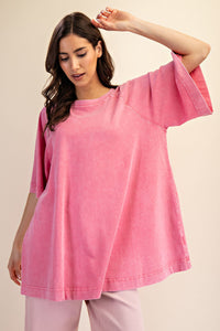 Mineral Washed Oversized Top