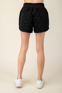The Quilted Short - Black