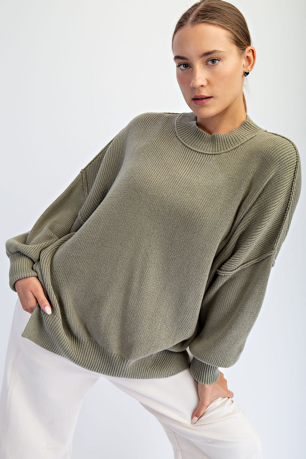 The Drew Sweater - Moss