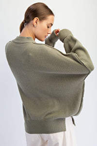 The Drew Sweater - Moss