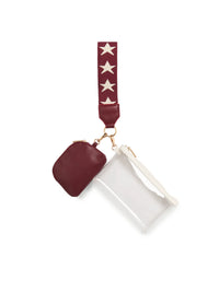 Taylor Mini Wristlet - Maroon