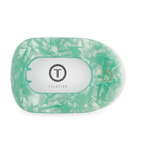 TELETIES - Flat Round Hair Clip | Large | Spring Splash