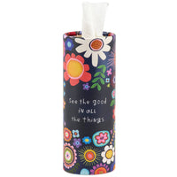 Dark Floral Tissue Box