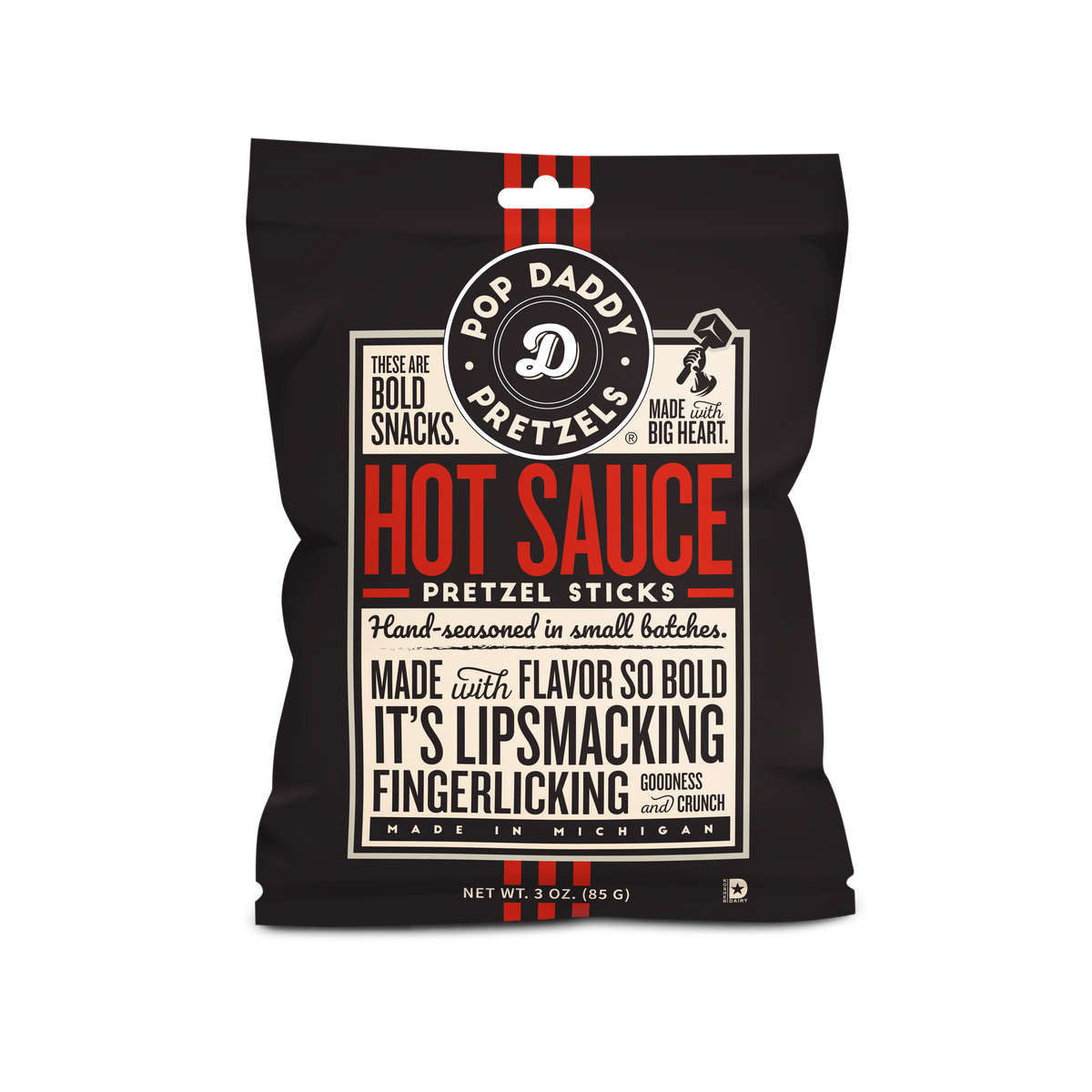Pop Daddy – Hot Sauce Pretzels 3.0oz