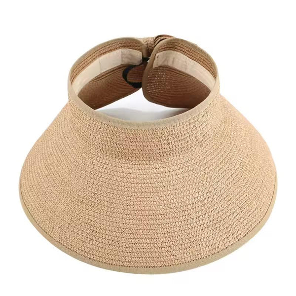 Poppy Straw Bow Visor - Tan