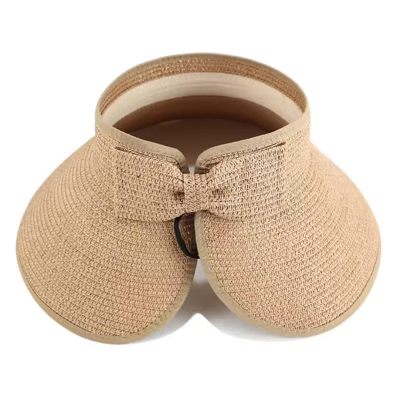 Poppy Straw Bow Visor - Tan