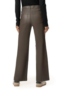 Meg High Rise Fab Ab Wide Leg Jean - Toffee