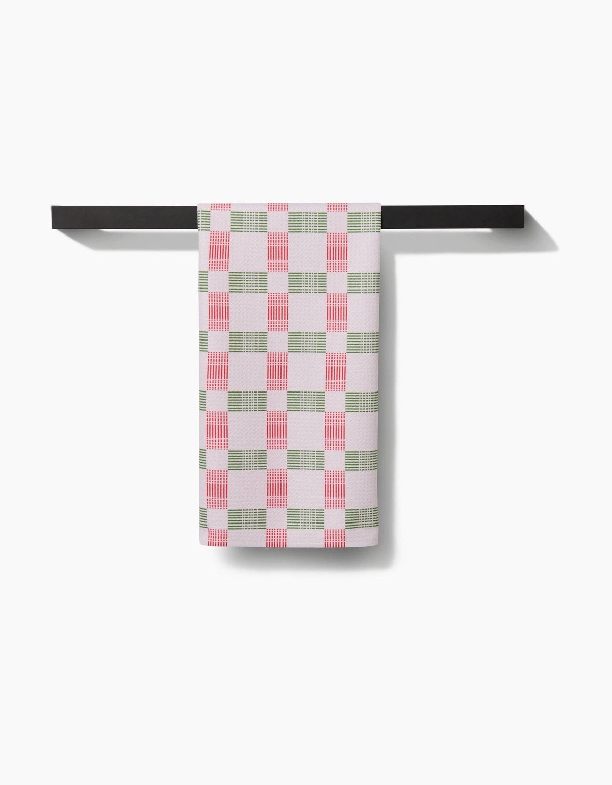 Geometry - Be Merry Plaid Tea Towel