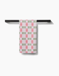 Geometry - Be Merry Plaid Tea Towel