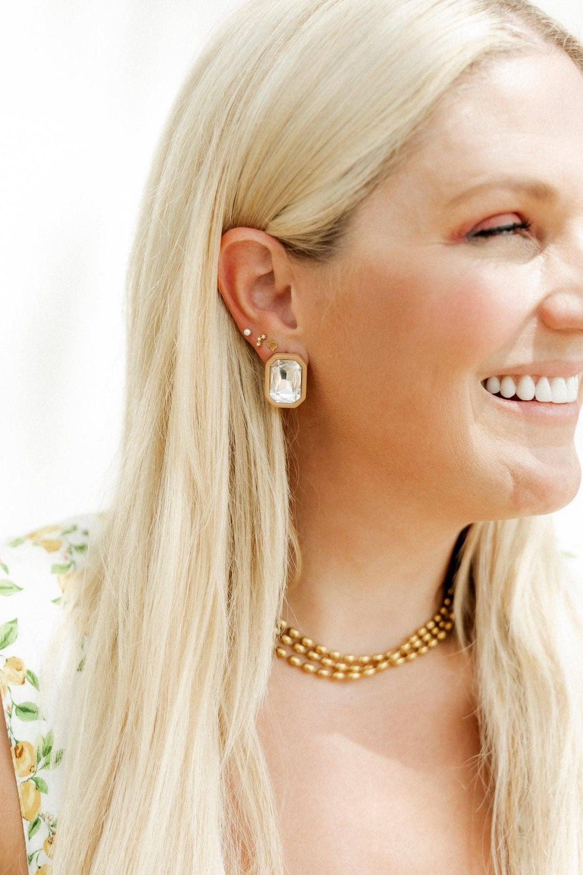 Screwback Stud Earrings - Payton Pearl White 3mm