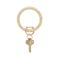 Silicone Big O® Key Ring - Gold Rush Cheetah