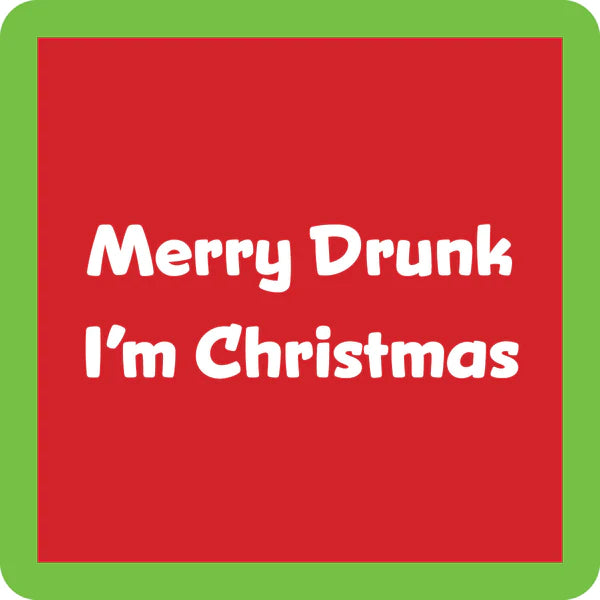 Drinks On Me - Holiday Coasters