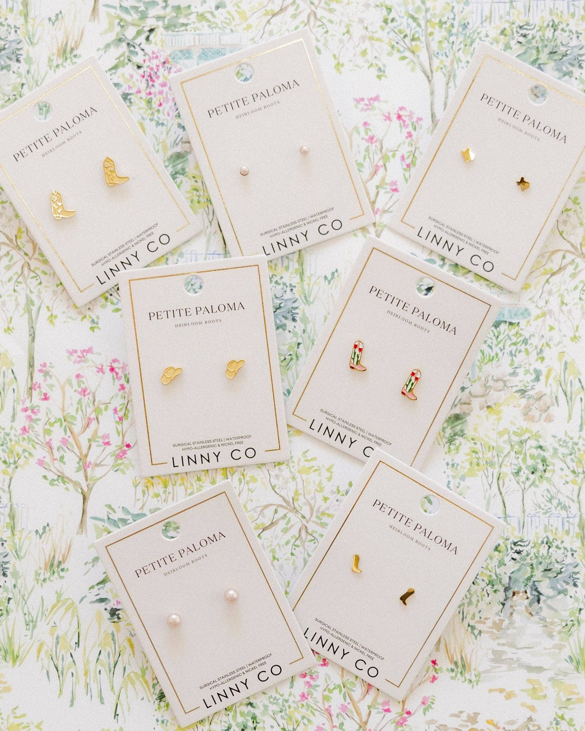 Screwback Stud Earrings - Tulip Cowgirl Boot