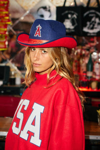 'USA & FLAG' Reversible Mock Neck Sweatshirt