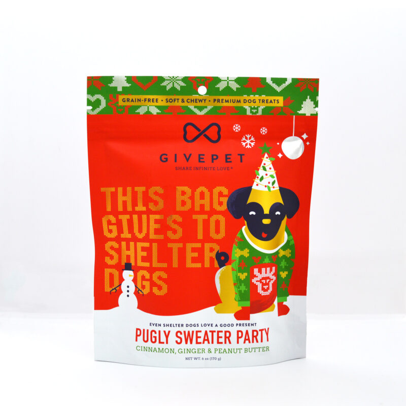 Pugly Sweater Party Soft and Chewy Trainers - 6oz