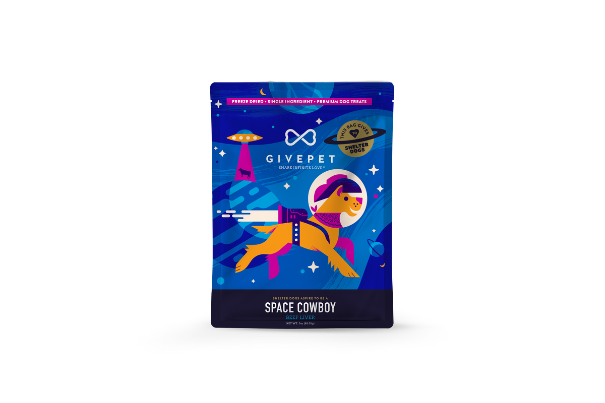 Space Cowboy Freeze - Dried Dog Treats 3oz Bag