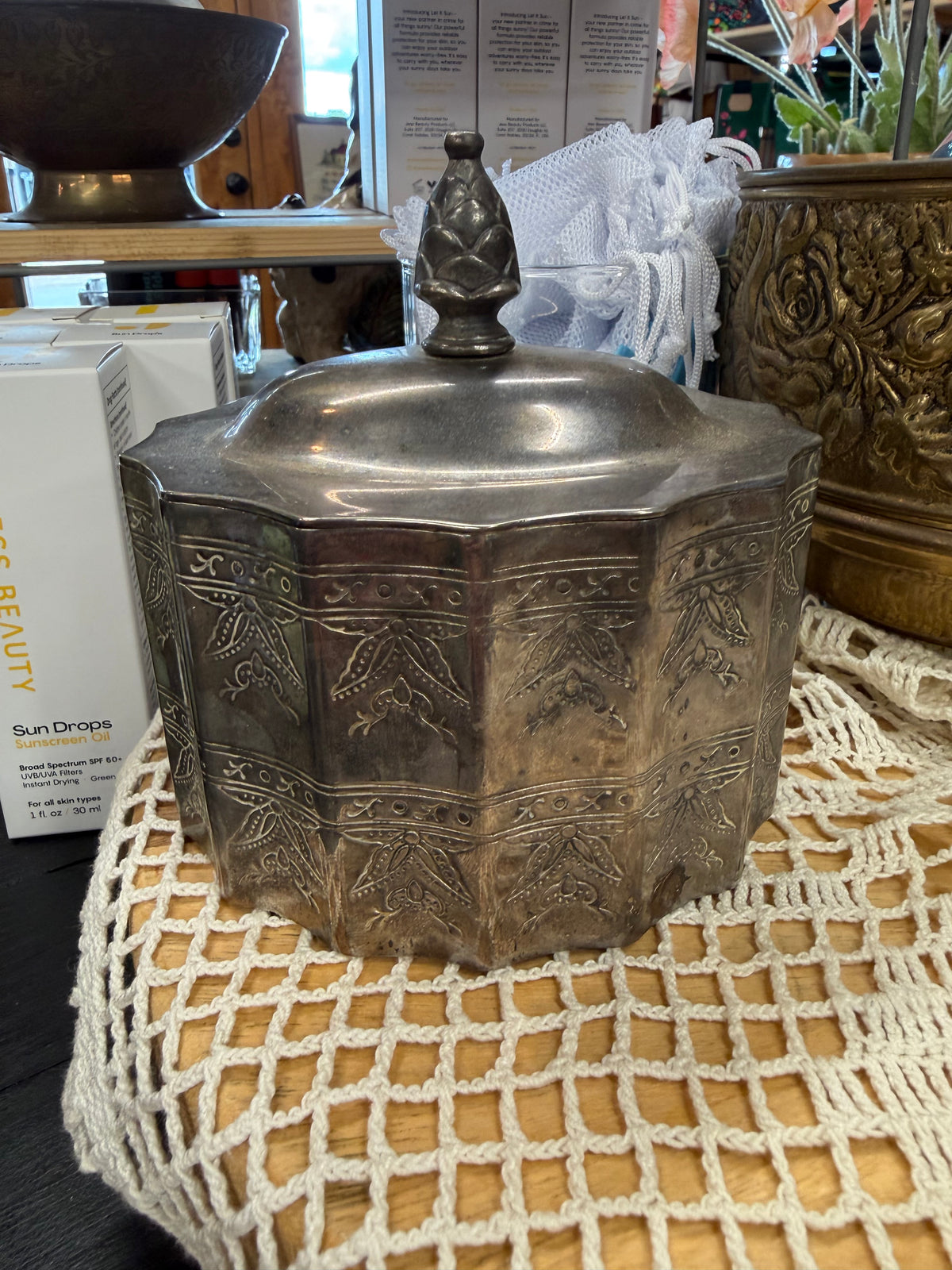 Vintage Lidded Trinket Box