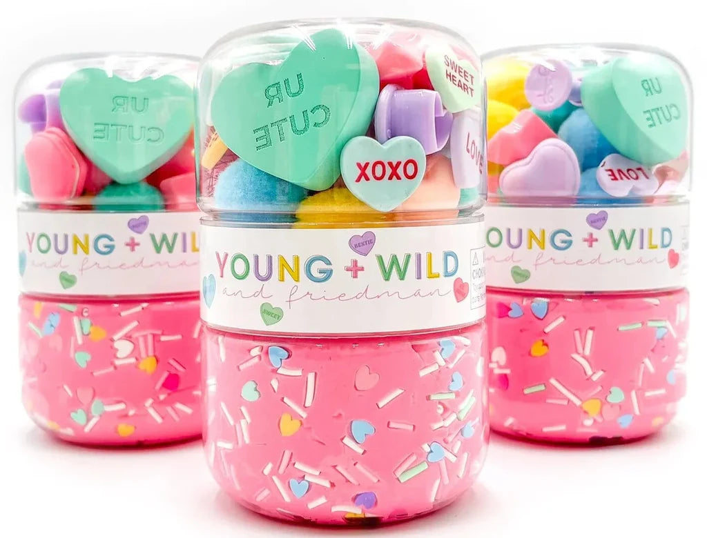 Pastel Hearts Grab & Go Dough Jar
