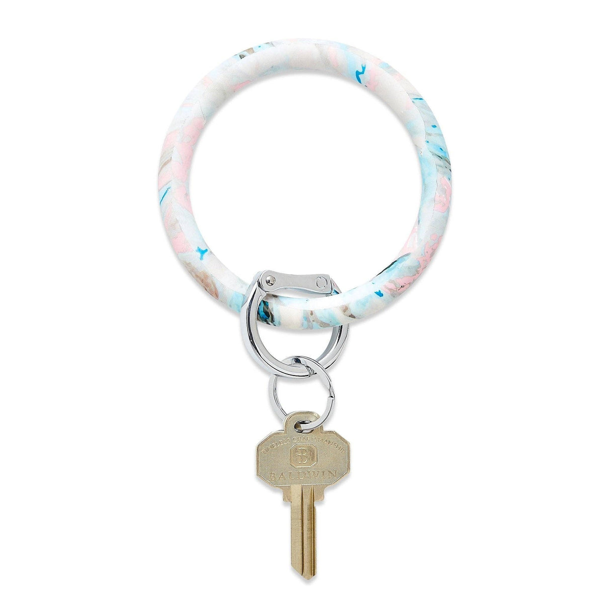 Silicone Big O® Key Ring - Pastel Marble